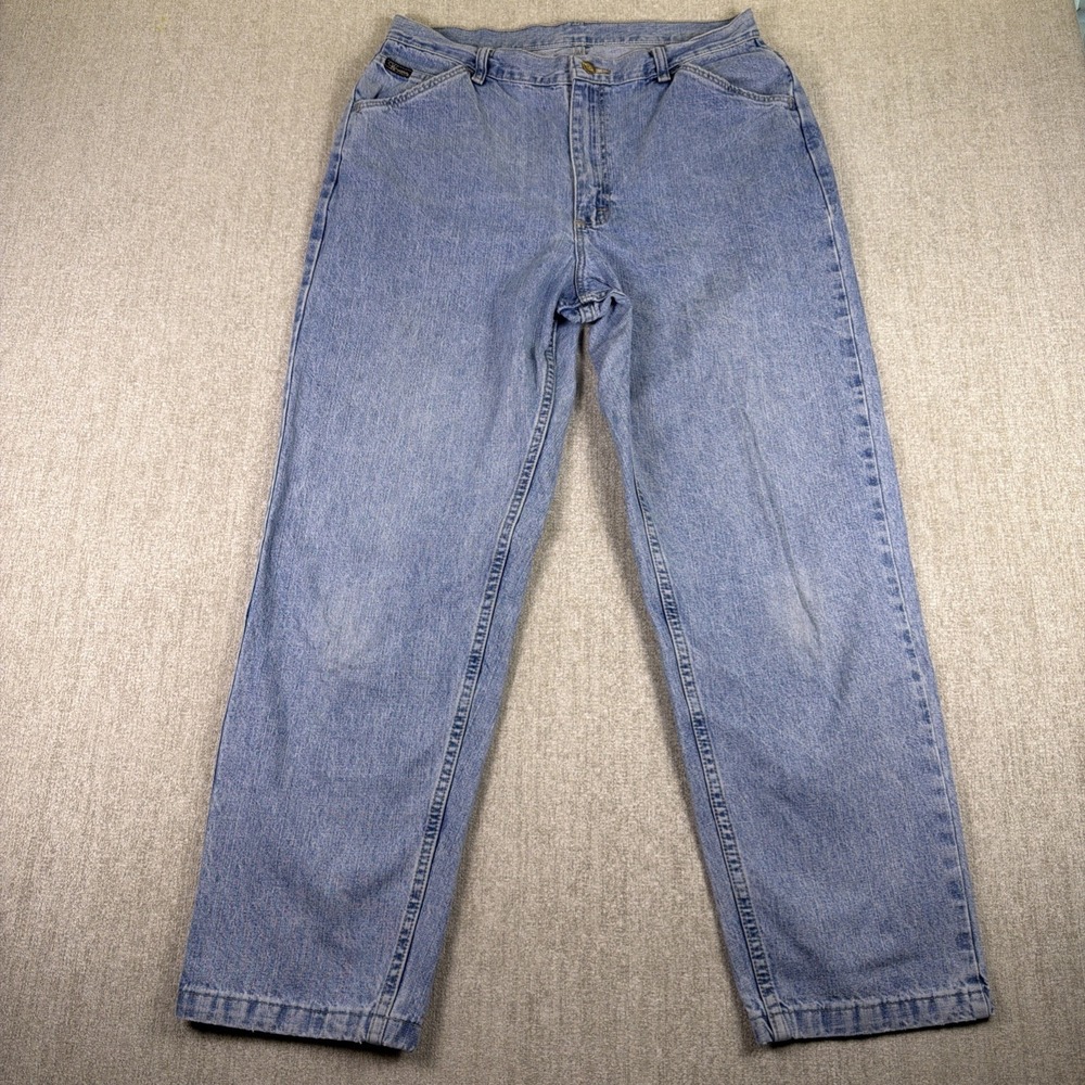 VTG Wrangler Jeans Women's Sz 14x30 Light Wash 100% Cotton Classic Utility wear